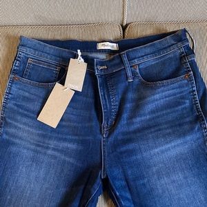 NWT Madewell petite 10” high rise skinny 33P